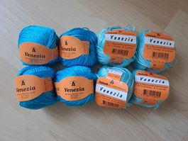 8 Knäuel Baumwollgarn - je 50 Gramm