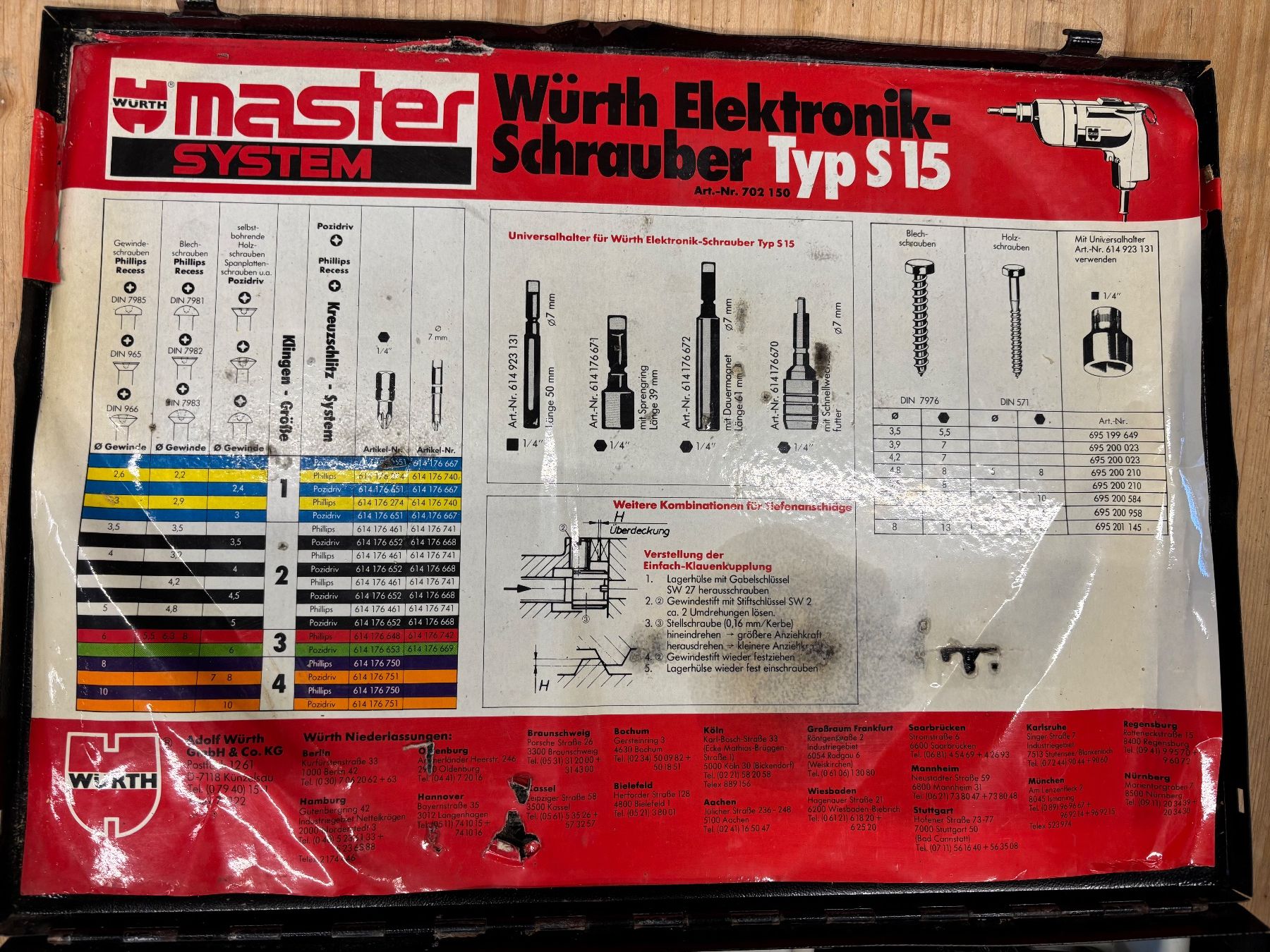 Würth Trapani: Würth Elektronik Schrauber Typ S 15 Master System – Usato da Winterthur venduto da ReUse_Baumarkt 4
