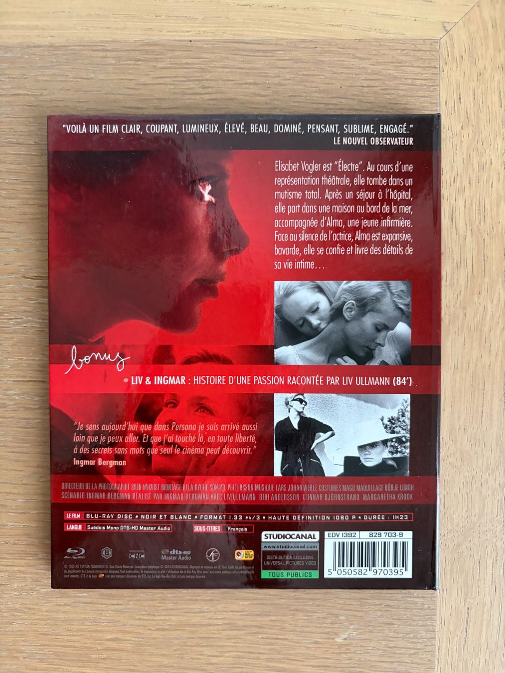 Alle DVDs: BLU RAY PERSONA BERGMAN – Gebraucht aus Geneve von tigre69 1