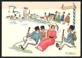 Zürich, Sechseläuten 1926, drei gerech
