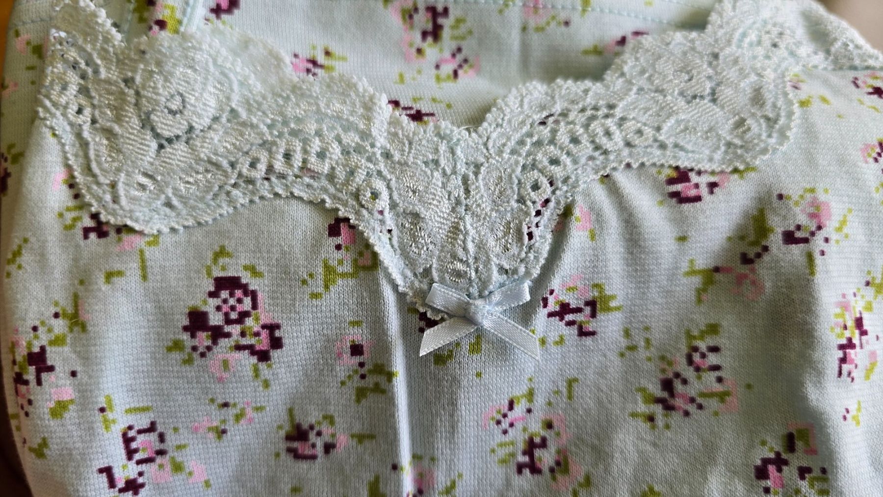 Calida Negligees & Pyjamas: Calida Pyjamakleid Blumenmuster Hellblau Gr XS – Neu und originalverpackt aus Meggen von everydaysale 1