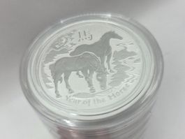 20 x 1/2 Unze Silber 999 - Lunar Year of the Horse Australia