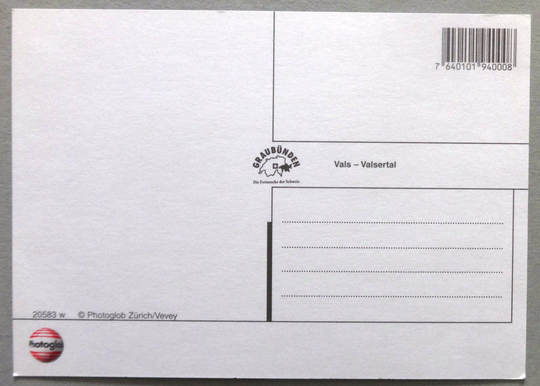 Cartes postales: Vals - Valsertal – D'occasion à Fétigny par Billy2miny 1