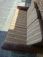 Vintage Sofa, braun/beige gestreift, 3-Sitzer -Top Zustand