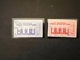 Schweden Europa  CEPT 1984 mit Erstag ʘ  (2261)