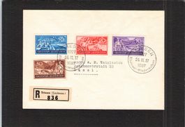 Triesen FL mit Nr. 122-125 , gel.26.lX.1937