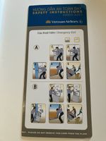 Vietnam Airlines A321 Safety card