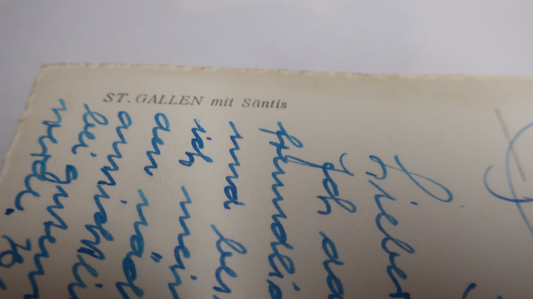 Cartoline postali: St. Gallen mit Säntis 1950 – Usato da Cormoret venduto da Pascalll2001 6
