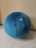 Vluv Sitzball 75 cm Türkis mit Griff, guter Zustand