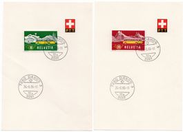 1953, 8. Okt. Alpenpost auf Karten, gestempelt