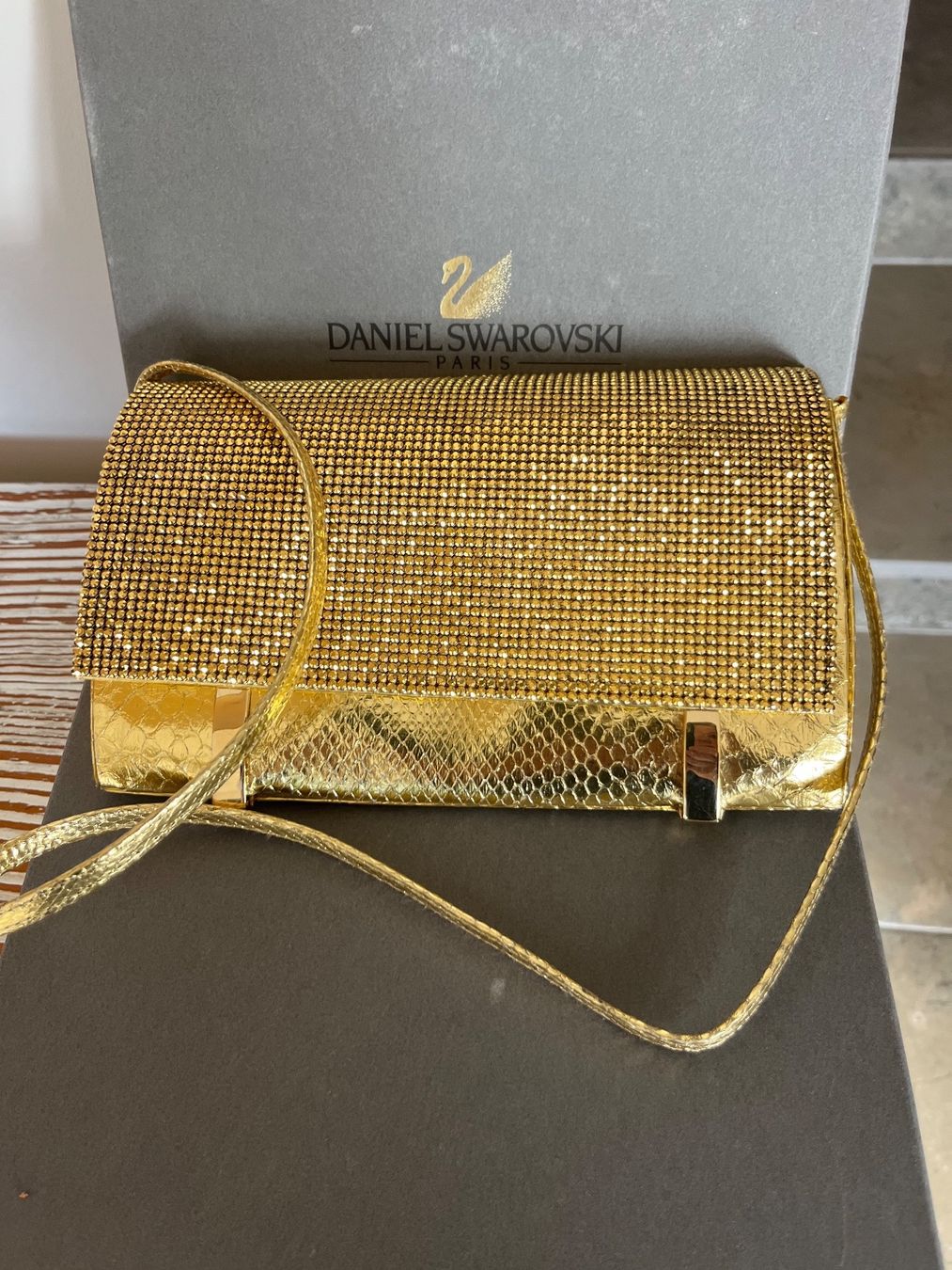 Swarovski Borse da donna: Daniel Swarovski Schlangenleder Abendtasche – Nuovo (secondo la descrizione) da Saanen venduto da SoniaMichaela 4