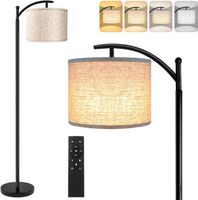 Stehlampe dimmbar Fernbedienung LED Wohnzimmer schwarz E27