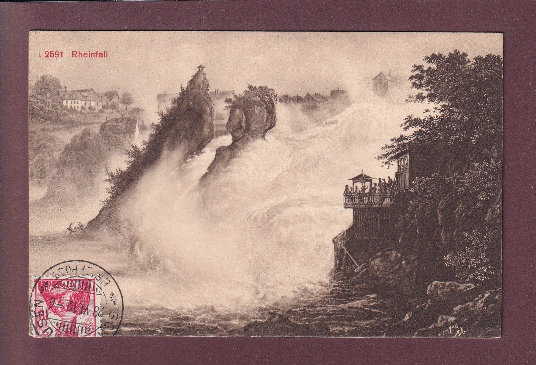 Cartes postales: RHEINFALL - 1912 – D'occasion à Pully par nicecards