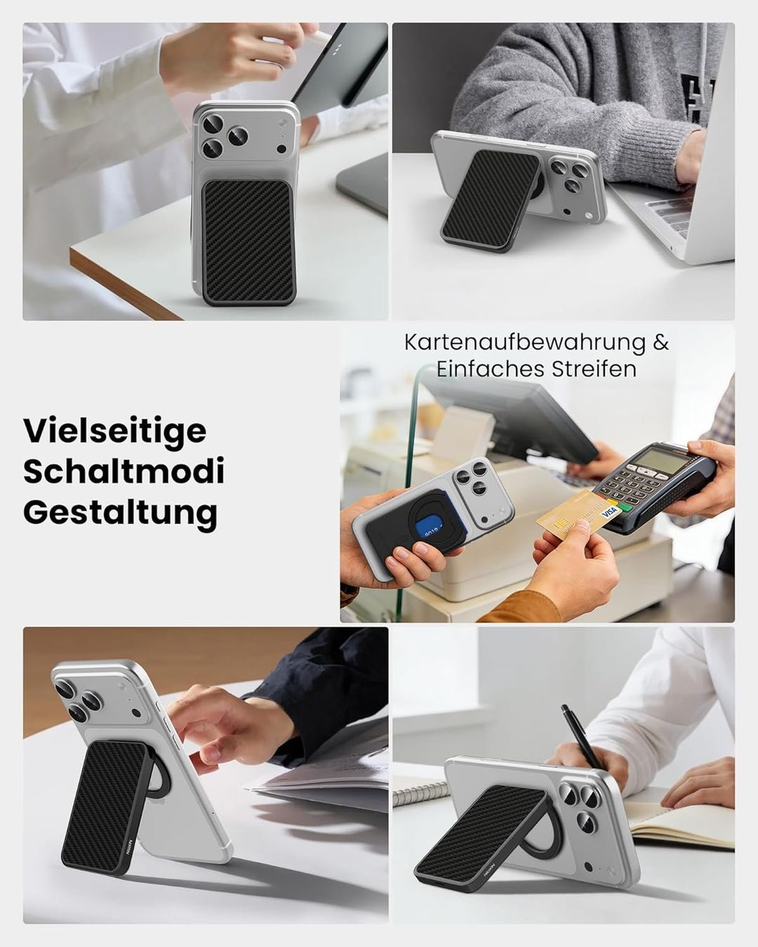Portafogli: Nillkin MagSafe Wallet Kartenhalter Ständer RFID – Nuovo e nell'imballaggio originale da Suhr venduto da SchnapperCH 4