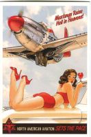 Postkarte "Pin-up".