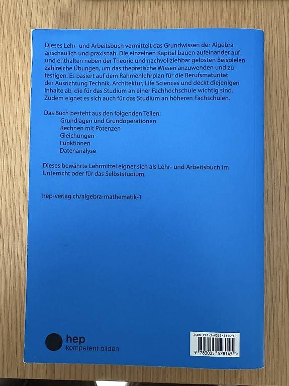 Libri: Algebra Mathe Buch – Usato da Bottmingen venduto da pav_tw5c 1