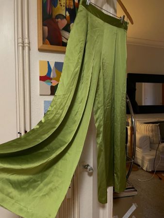 Zara green palazzo pants for summer! (M)