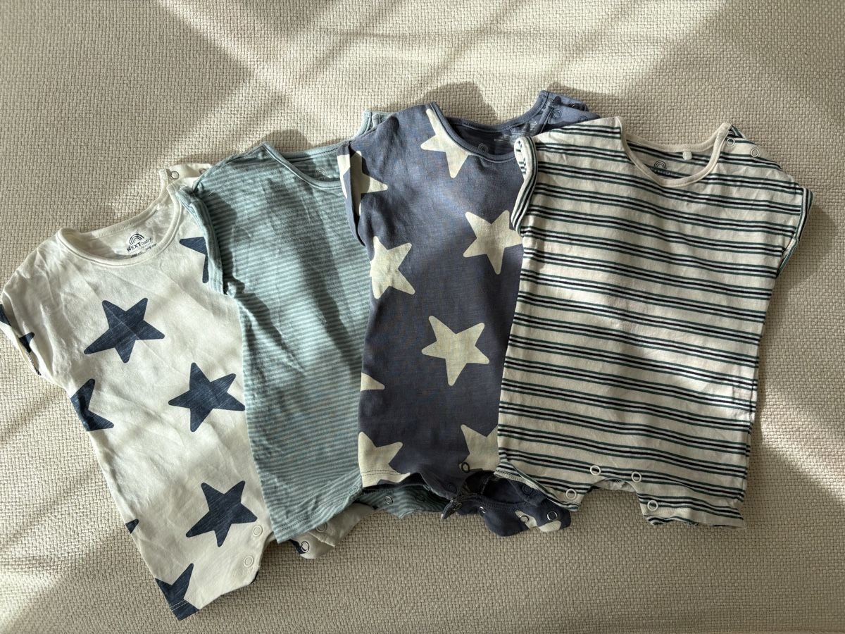 Next Lotti & Set di vestiti: Neutral Baby Rompers 4 Pack – Nuovo (secondo la descrizione) da Horgen venduto da kel_5wyx