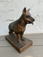 Vintage Holz geschnitzt Deutscher Shepherd Hund