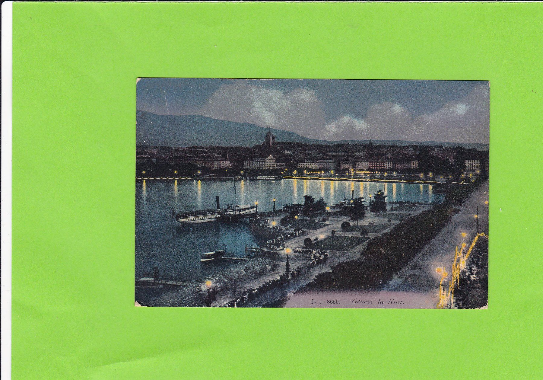 Cartoline postali: Genève-la Nuit – Usato da St. Peterzell venduto da neckertal