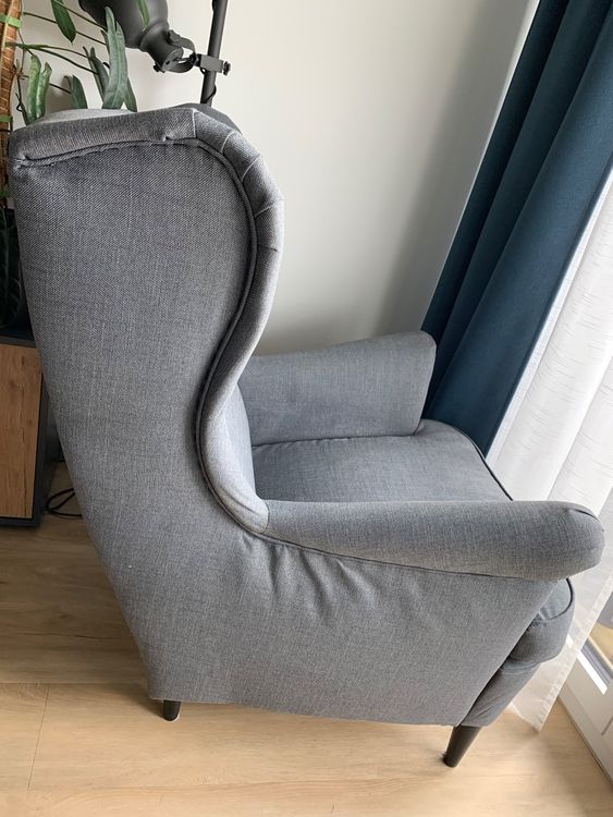 Ohrensessel IKEA STRANDMON in grau Kaufen auf Ricardo