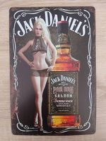 Plaque en métal Jack Daniel's Pin Up