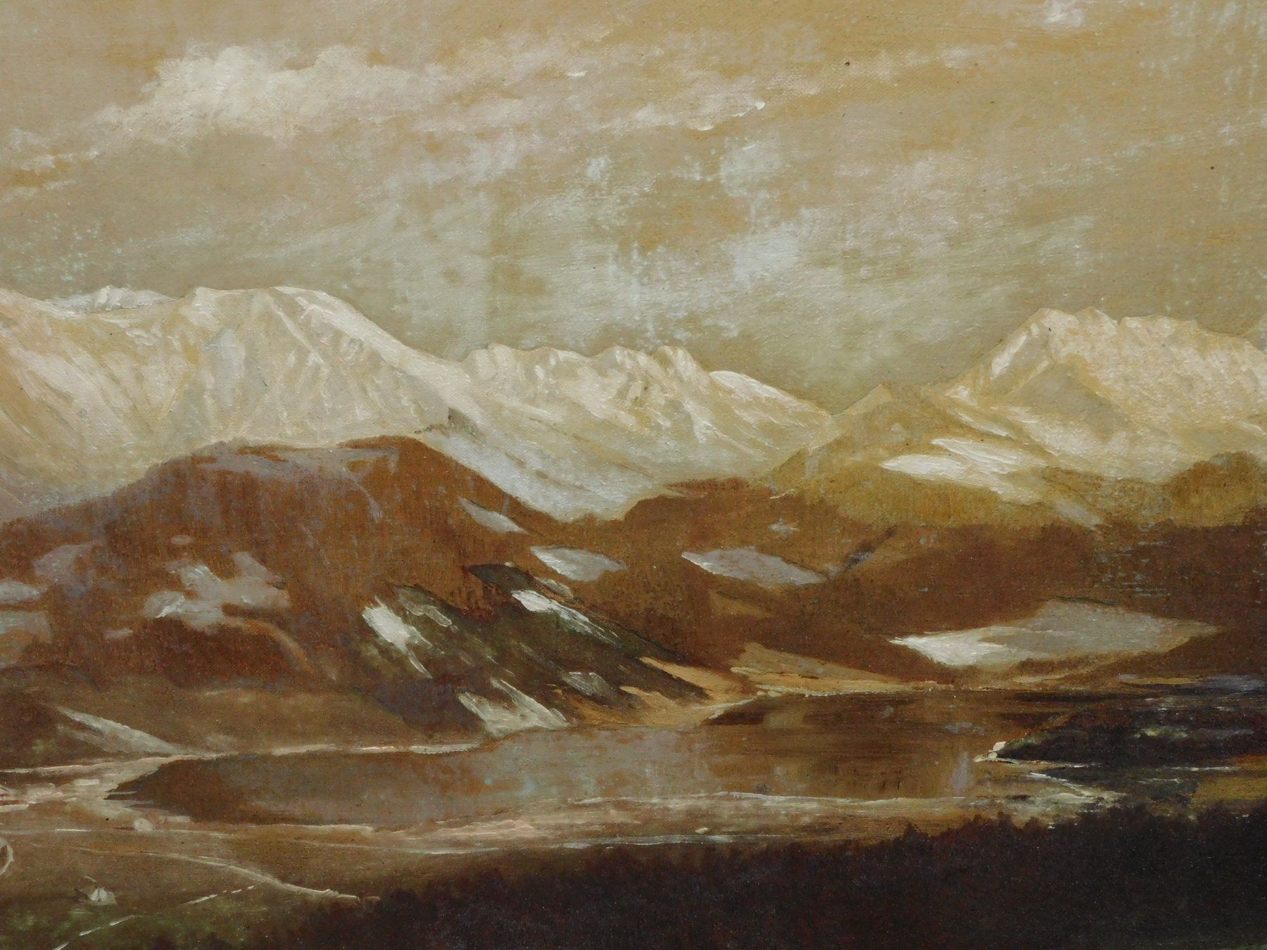 Dipinti: Kunst Gemälde grosses altes Ölgemälde signiert Stuckrahmen – Usato da Sursee venduto da 76 3