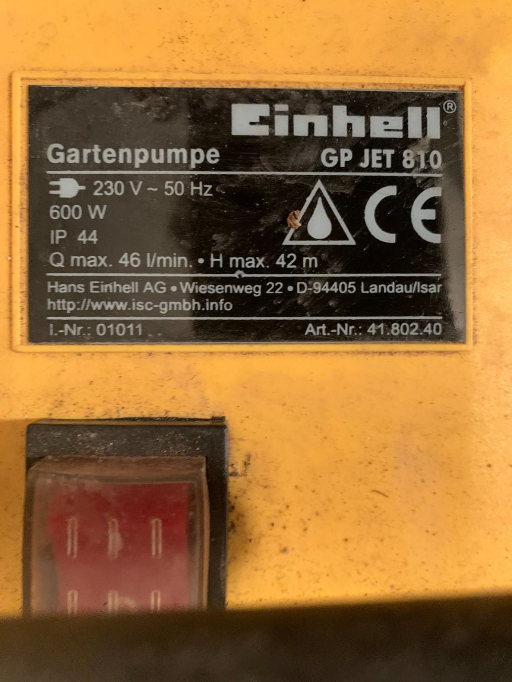 Einhell Pompes et pièces: Gartenpumpe Royal Einhell – D'occasion à Untersiggenthal par Ophus 6
