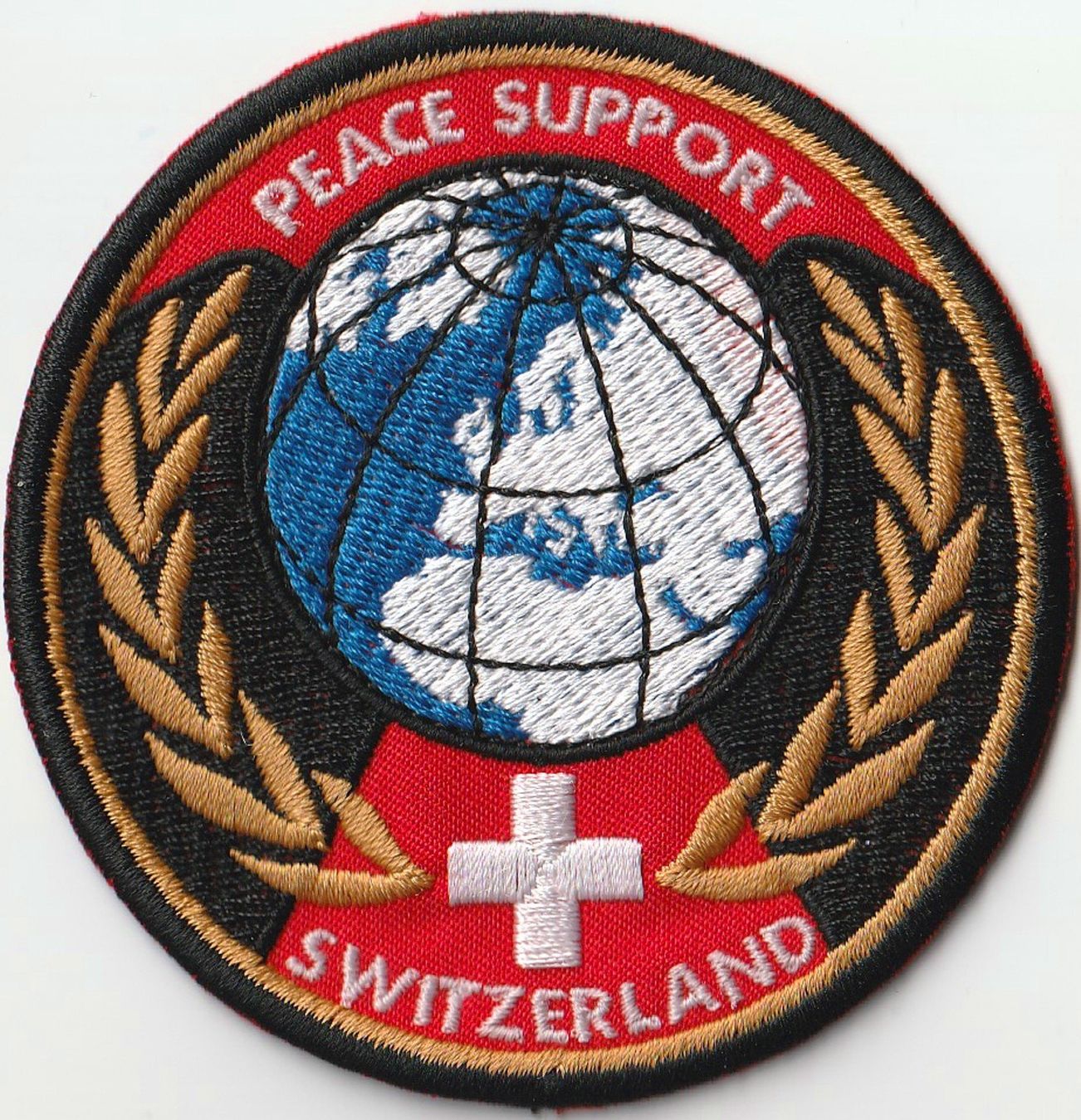 Schweizer Armee Placchette & Badge: Schweiz Peace Support Patch /  Switzerland Stoff ohne Klett. – Nuovo (secondo la descrizione) da Emmenbrücke venduto da F.ingl-1947