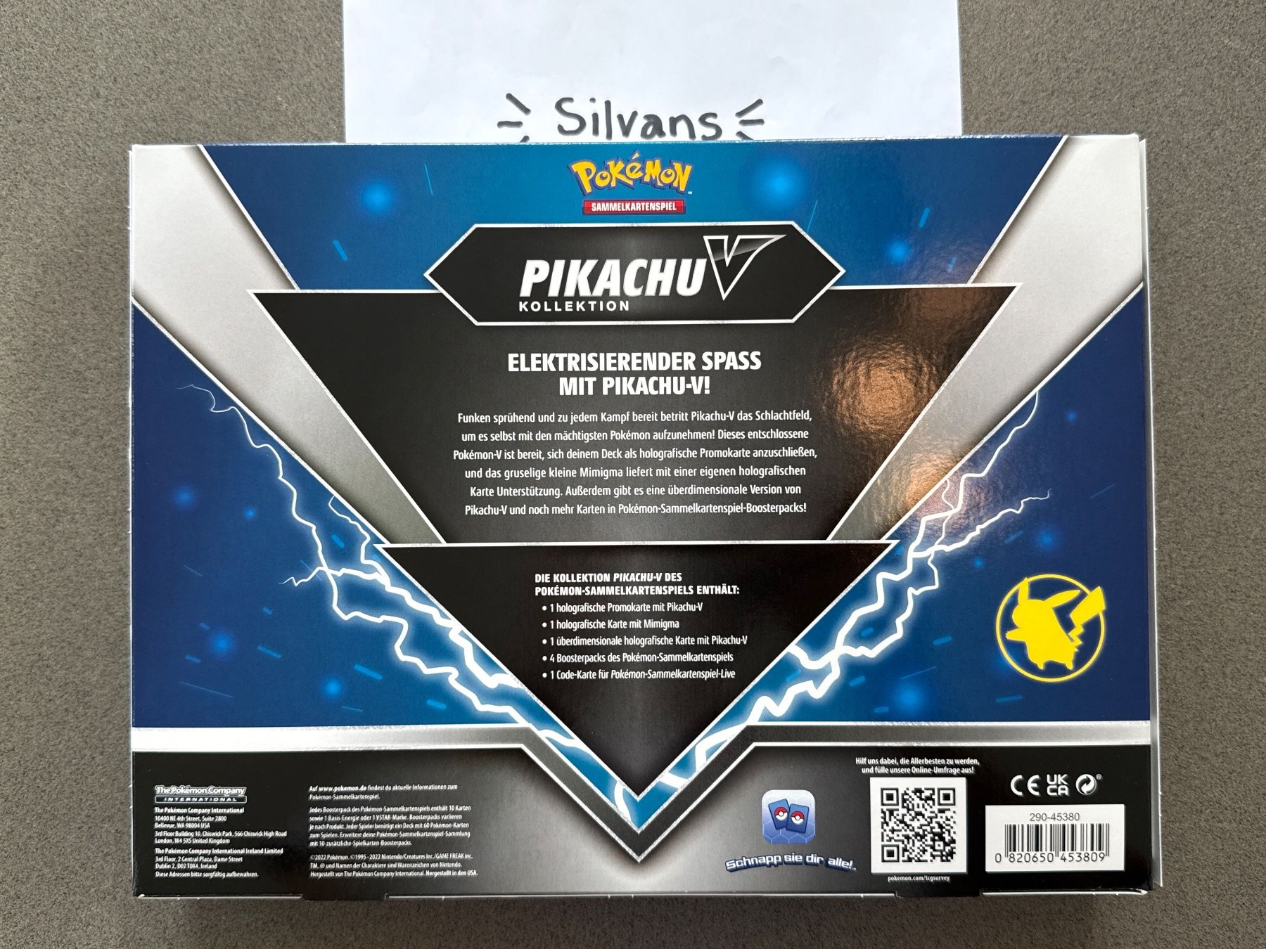 Pokémon Carte collezionabili: Pokemon Pikachu V Box Kollektion Deutsch – Nuovo e nell'imballaggio originale da Wil SG venduto da Silvans 1