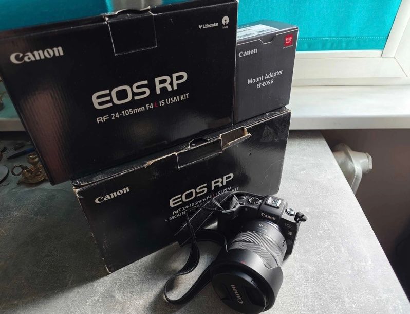 Canon EOS RP + RF 24-105mm f/4 L IS USM + EF+EOS R Mount Kit (Gebraucht ...