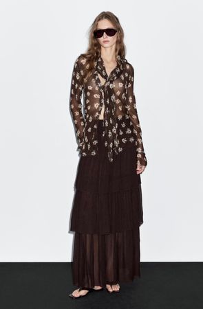 Massimo Dutti Blumenmuster, Gr. XS