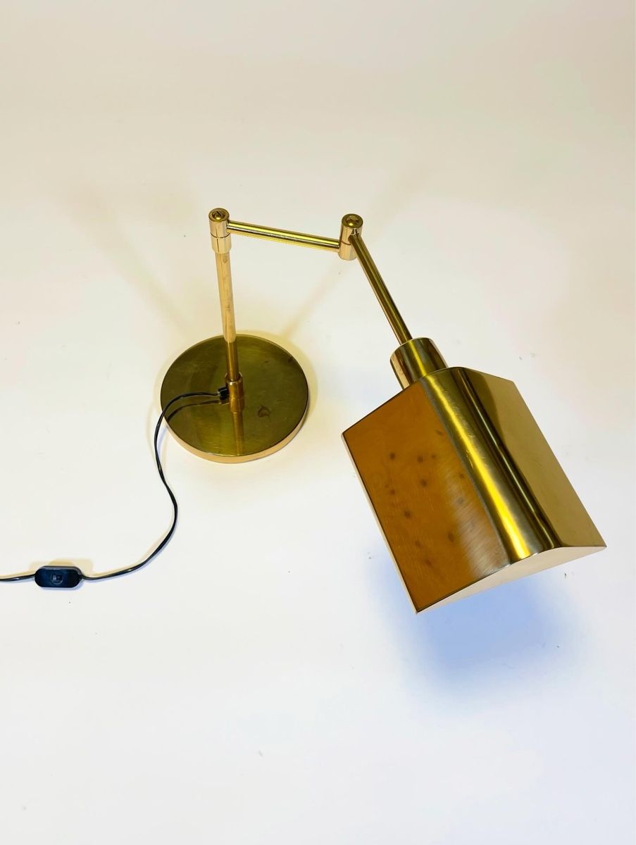 Lampes: Schreibtischlampe Messing, 1970 – D'occasion à St. Gallen par fundstaette 2