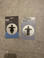 Set mit 2 Türschildern für Männer und Frauen