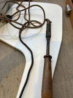 Alte Lötlampe mit Holzgriff, Vintage Deko-Objekt 🔥 (51)
