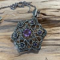 Wunderschöner Art Deco Anhänger/Brosche inkl. Kette 925 ✨