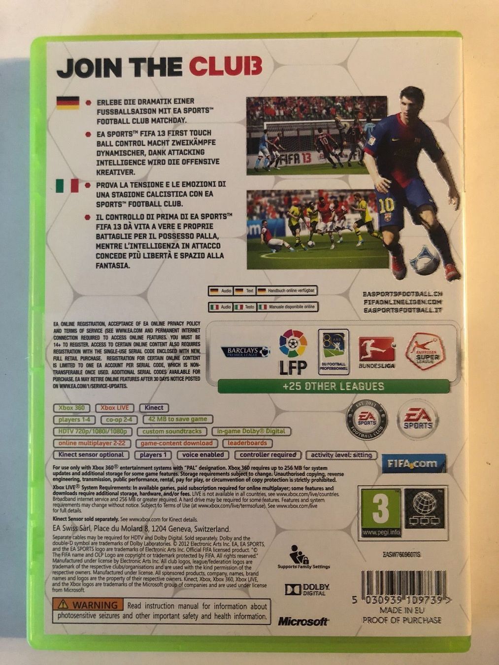 Microsoft Giochi: FIFA 13 für Xbox 360 – Usato da Kestenholz venduto da Mad18 1