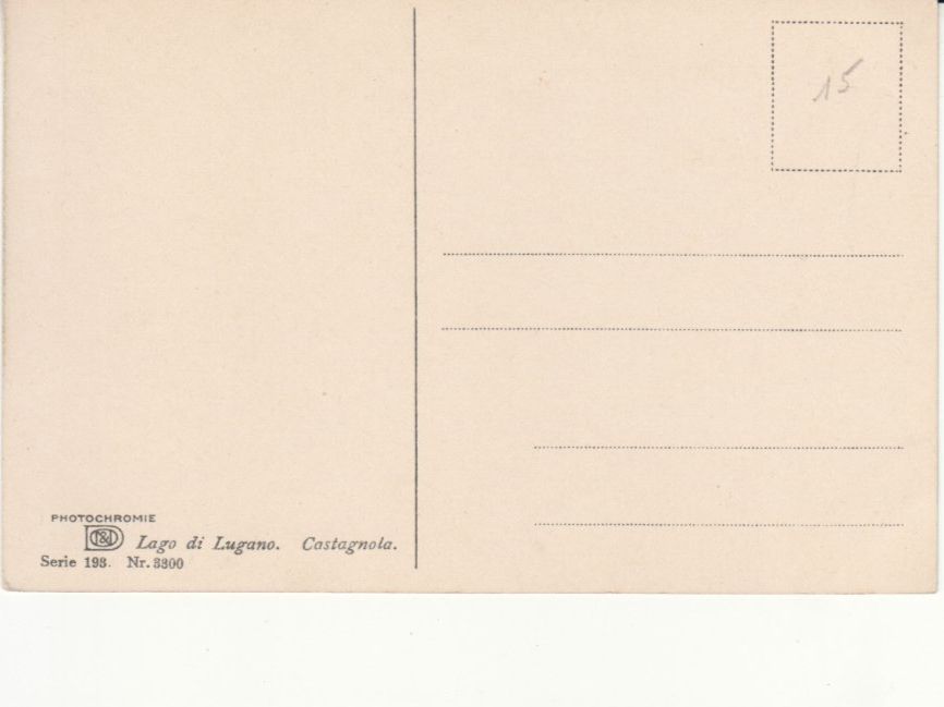 Cartoline postali: Castagnola ca. 1920 – Usato da Bürglen TG venduto da StampGraf 1