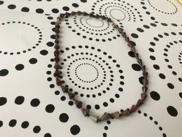 Collier vintage en pierre naturelle - Élégant et unique!