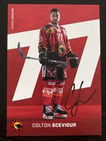 Signierte SCB Colton Sceviour Karte 2023/24