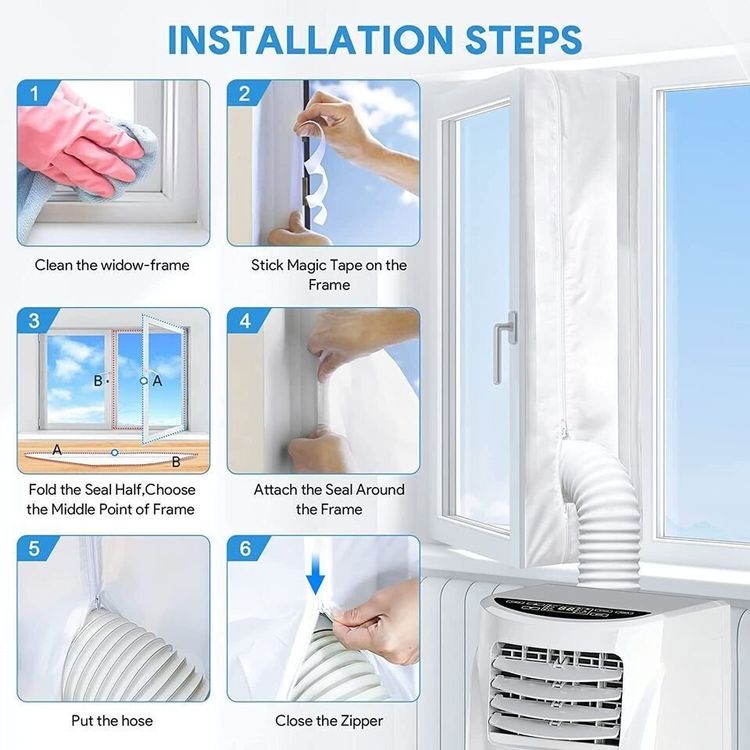 Climatiseurs: Fensterabdichtung für mobile Klimaanlagen Fensterkit – Neuf (Voir description) à Kirchdorf AG par csnmclub 7