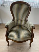 Antiker Sessel / Stuhl mit Stoffbezug Topzustand!