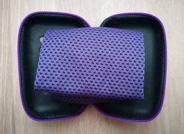 Microfaser Kühltuch, Sport-Tuch im Etui violett 28x85cm, NEU