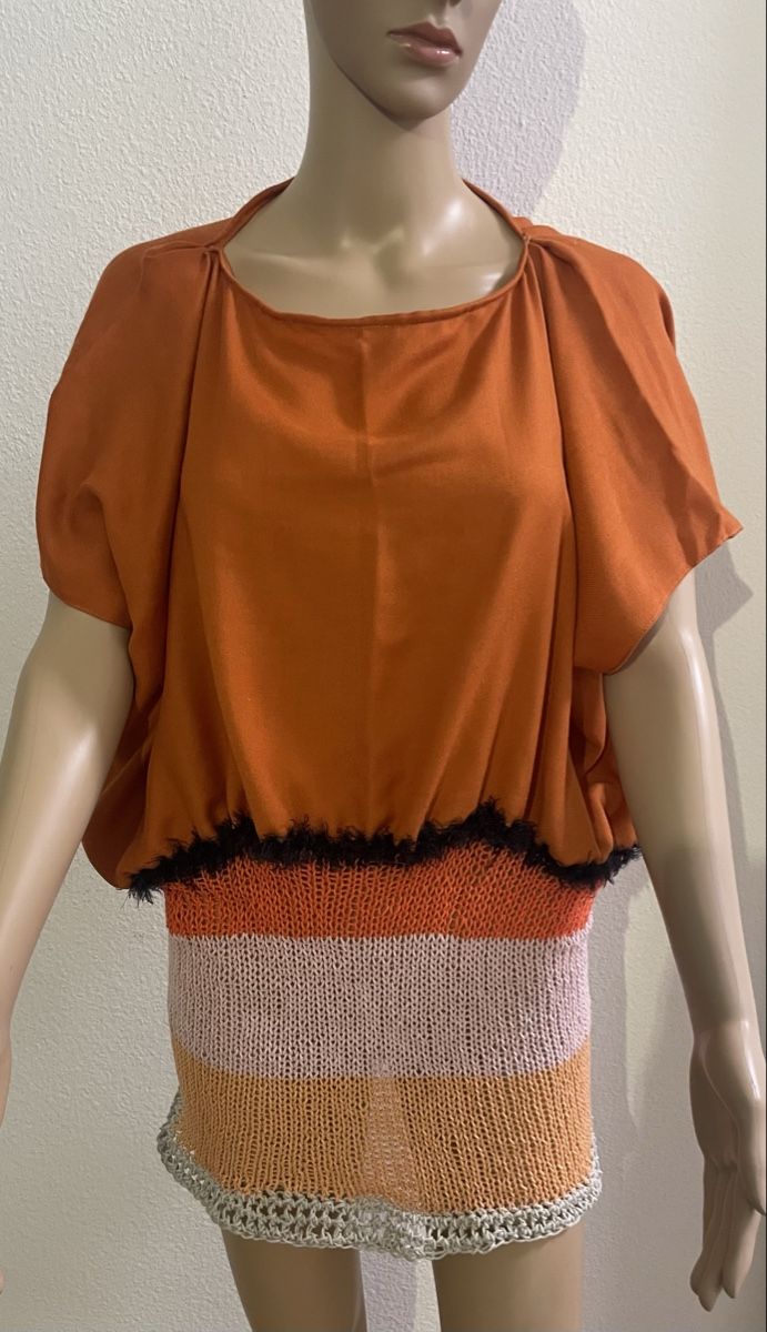 Robes: Kleid Orange Grösse M gestreift gestrickt – Neuf avec emballage d'origine à Au ZH par Jaggy4 1