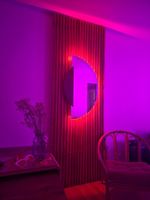 Rares Designer-Einzelstück: Handgefertigte Massivholz-Licht