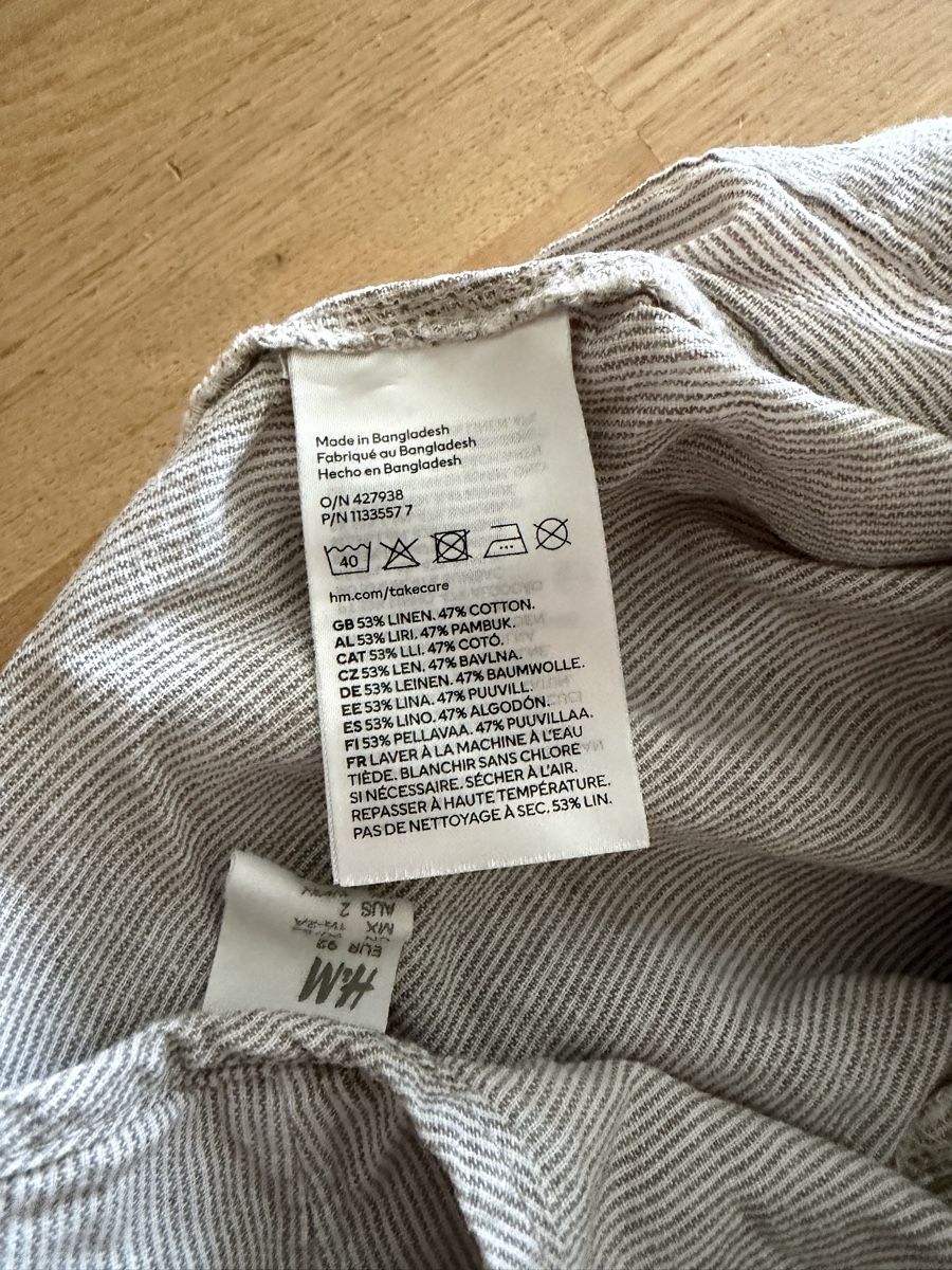 H&M Pagliaccetti: Leinen Baumwoll Jumpsuit – Usato da Fidaz venduto da son_jm5j 2