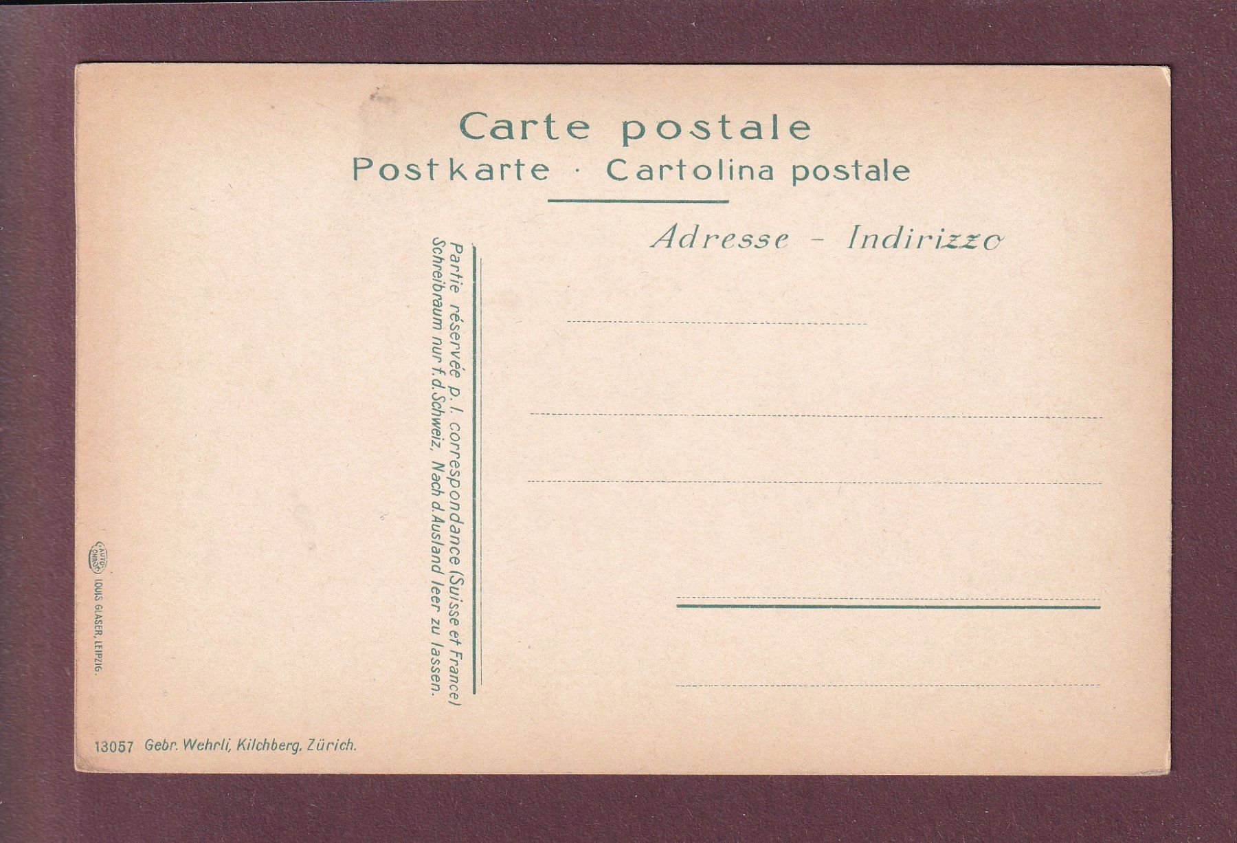 Ansichtskarten: BERN und die Alpen – Gebraucht aus Pully von nicecards 1