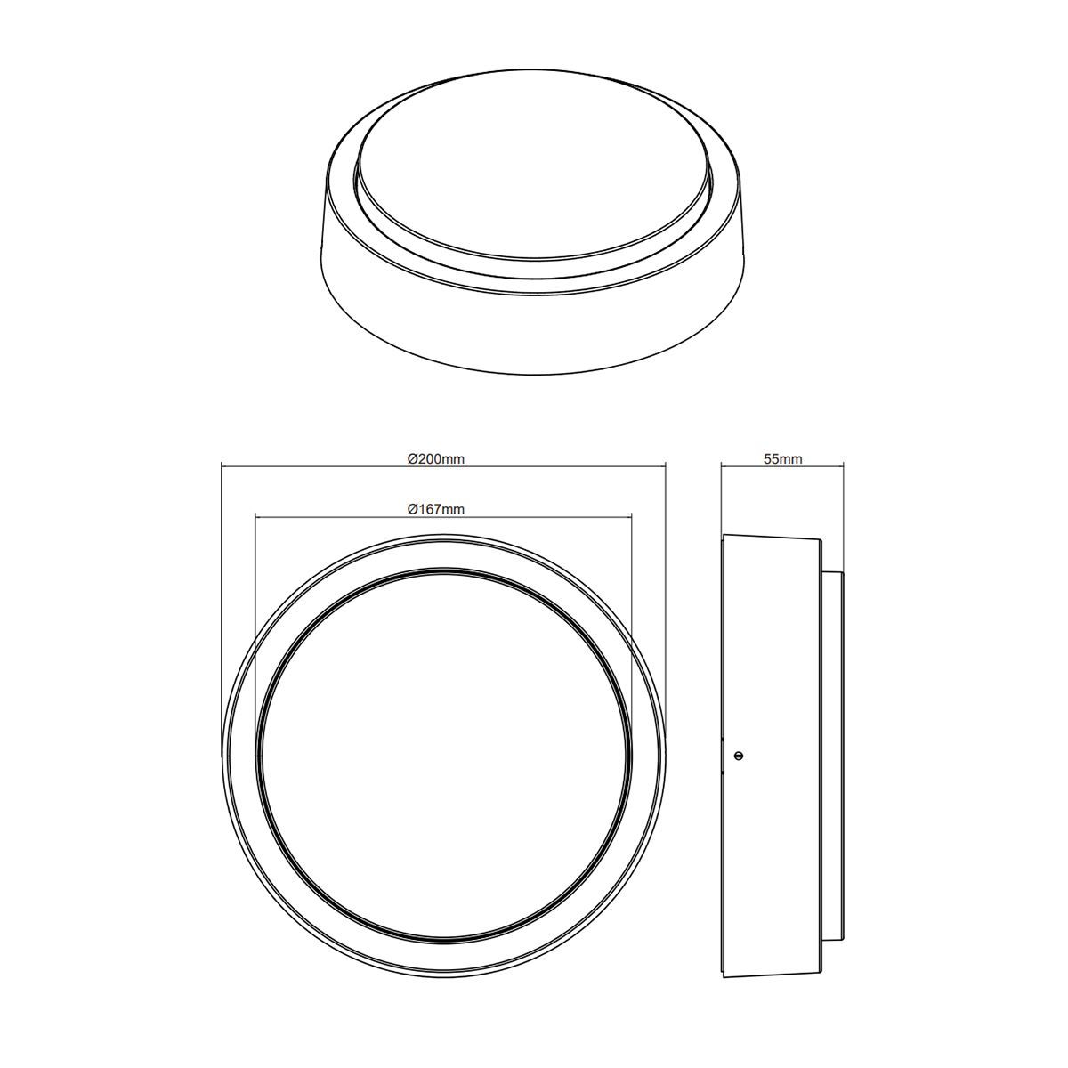 Lampade: LED Aussenwand- & Deckenleuchte, 20 cm Ø – Nuovo (secondo la descrizione) da Kreuzlingen venduto da Smart-Light 7