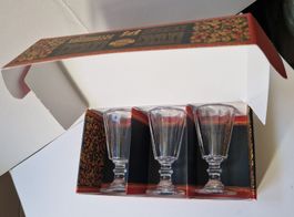 Vodka Gläser Russian Vodka Museum 3 Stück neuwertig Glas 