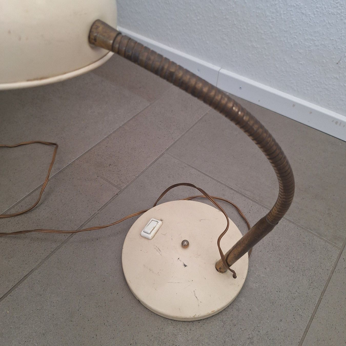 Lampes: Vintage Lampe Halbkugelschirm – D'occasion à Basel par Kunterbunt12 6